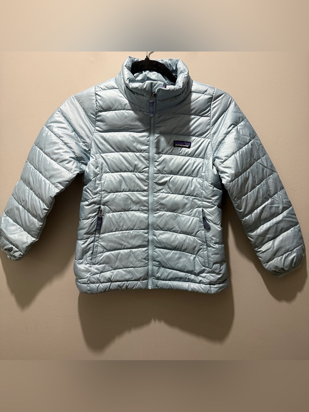 Patagonia Kids Light Blue Puffer Jacket - Picture 2 of 8